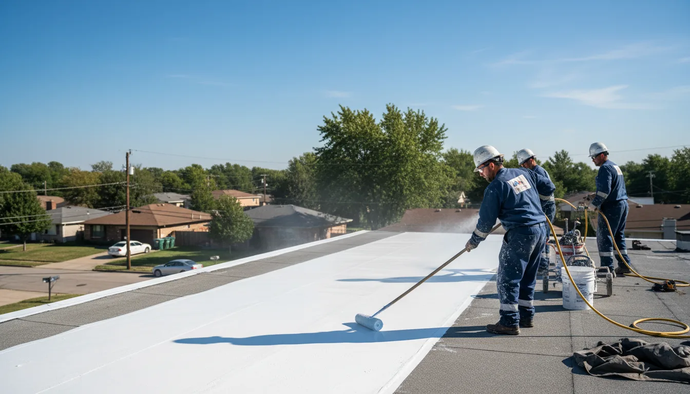 Commercial roof coating in Rockwood, MI near me